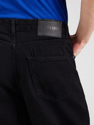 Only & Sons Loose fit Jeans 'ONSFIVE' in Black
