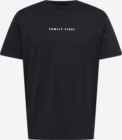 Family First T-Shirt in schwarz / weiß, Produktansicht