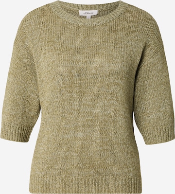 s.Oliver Пуловер в зелено: отпред