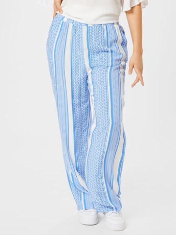 Wide Leg Pantalon 'Marrakesh' ONLY Carmakoma en bleu : devant