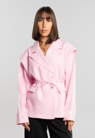 Blazer Another Cotton Lab en rose : devant