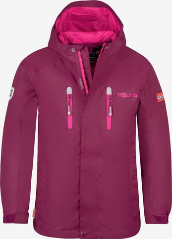 TROLLKIDS Outdoor jacket in Purple: front