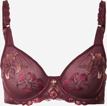 TRIUMPH Minimiser Bra in Red: front