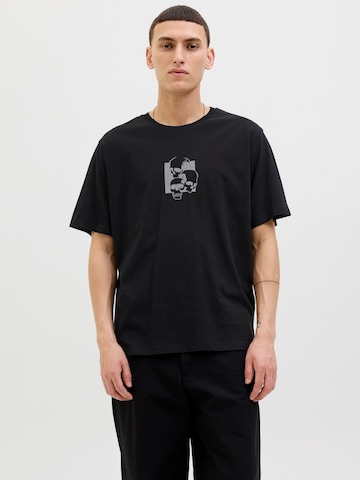 T-Shirt 'JJSKULLY' JACK & JONES en gris