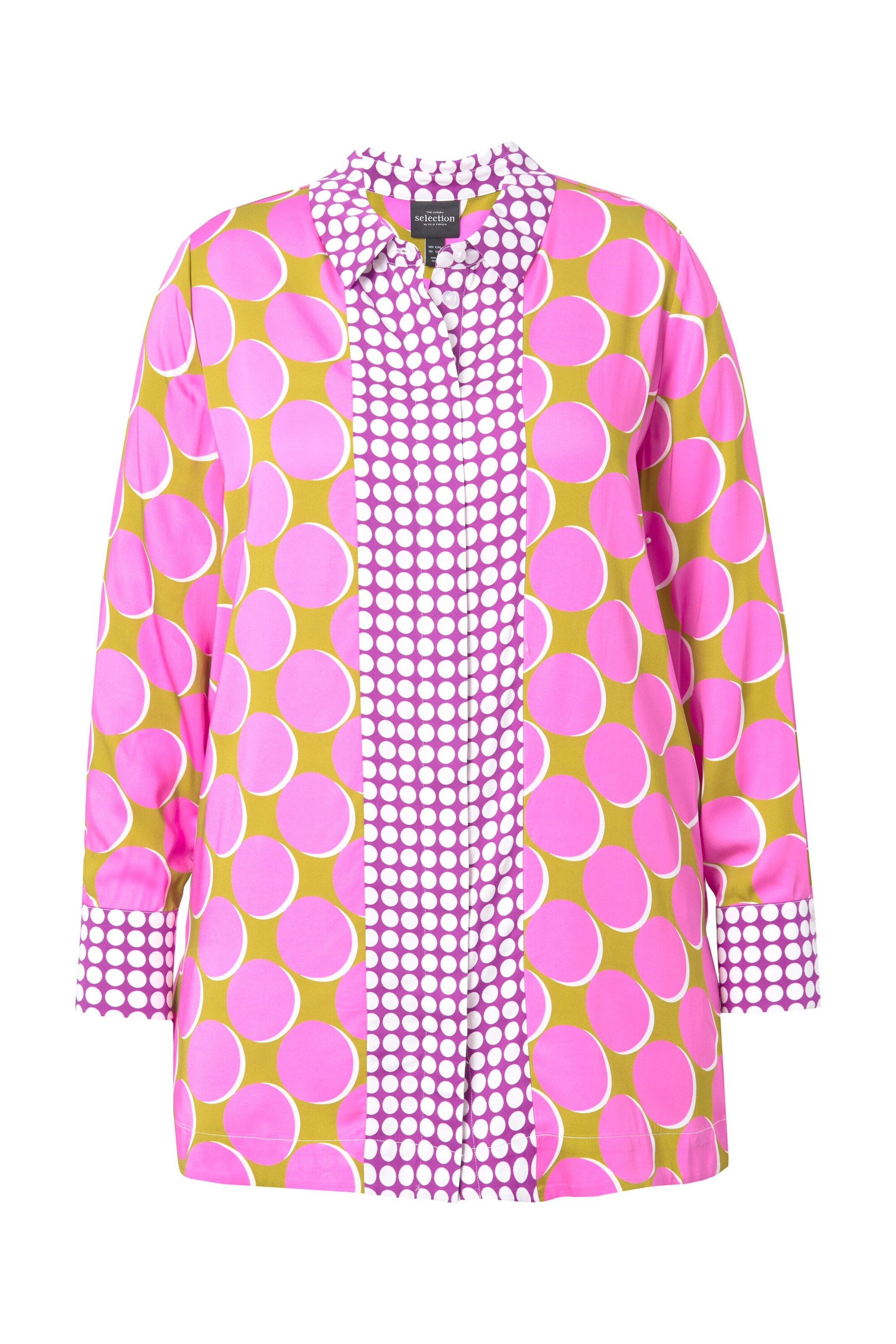 Ulla Popken Blouse in Roze: voorkant