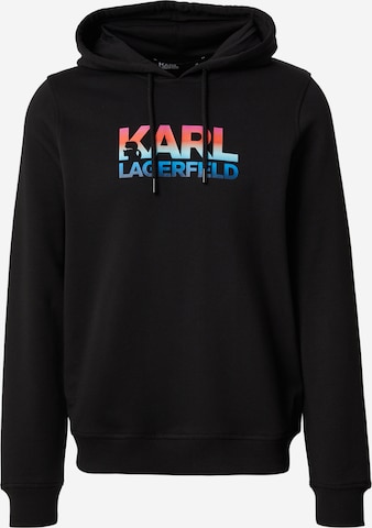 juoda Karl Lagerfeld Megztinis be užsegimo: priekis