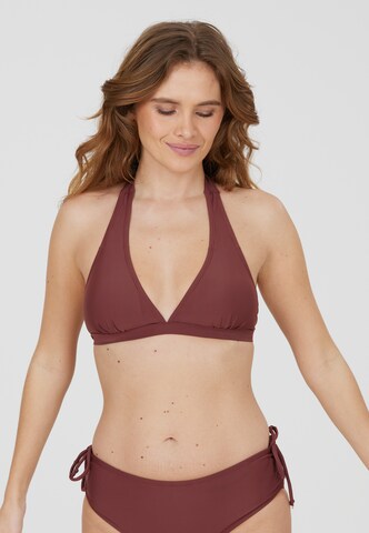 Cruz Triangel Bikini-Oberteil 'Pozzuoli' in Braun: predná strana