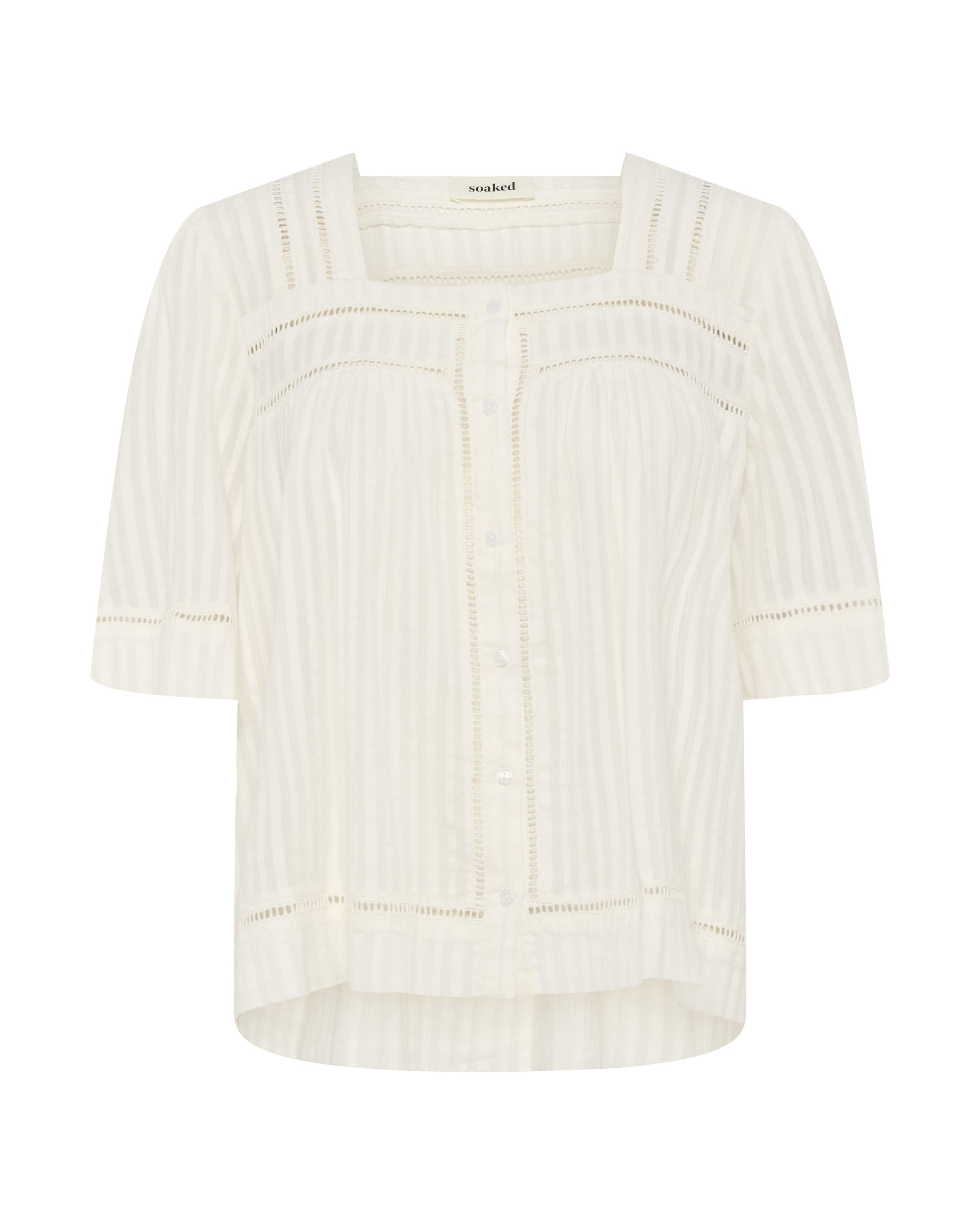 Chemisier 'Bianca' SOAKED IN LUXURY en blanc : devant