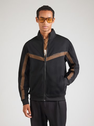 Veste de survêtement 'Dingmoor' HUGO en noir : devant