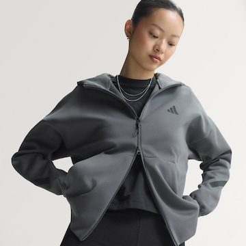 ADIDAS SPORTSWEAR - Casaco de treino em moletão 'Z.N.E.' em cinzento