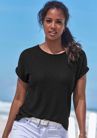 T-shirt VIVANCE en noir : devant