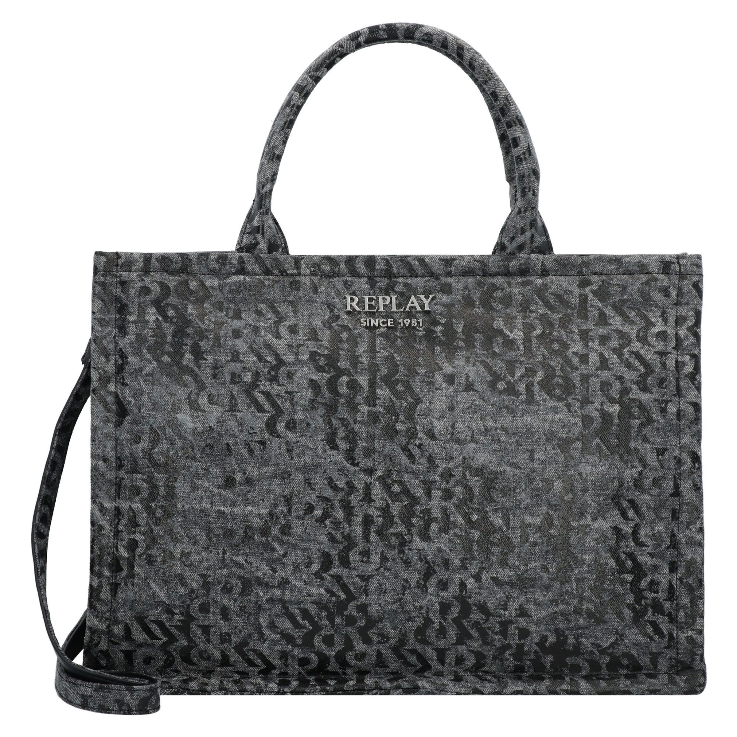 Cabas REPLAY en gris : devant
