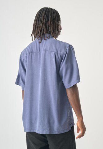 Cleptomanicx Regular fit Button Up Shirt 'Easy' in Blue