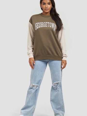 Worldclassca Sweatshirt 'Damen Sweatshirt "Georgetown"' in Green: front