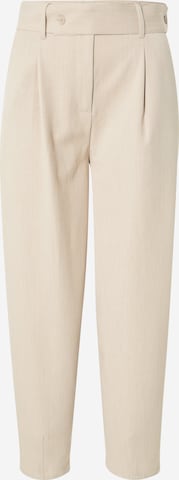Another Label Pleat-Front Pants 'Elora' in White: front