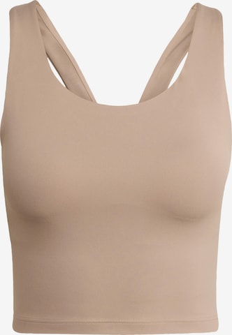 Bustier Soutien-gorge de sport 'All Me' ADIDAS PERFORMANCE en marron : devant