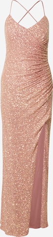 Robe de soirée Vera Mont en rose : devant