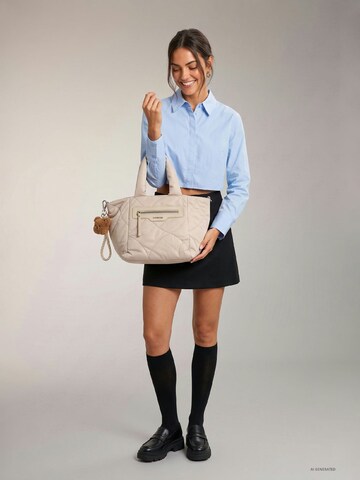 Emily & Noah Shopper 'Lonie ' in Beige: Vorderseite