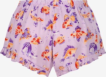 Hunkemöller Short Pajama Set in Purple