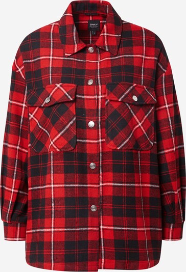 ONLY Jacke in rotmeliert / schwarz / weiß, Produktansicht