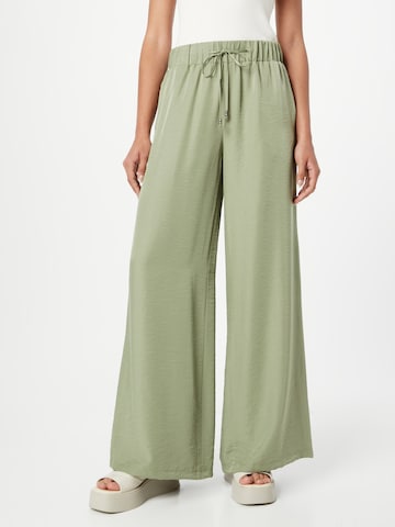 ESPRIT Zvonové kalhoty Kalhoty – zelená: přední strana