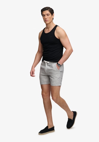 Coupe slim Pantalon 'The Merchant Store' Superdry & Co en gris