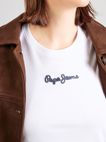Pepe Jeans Tričko – bílá