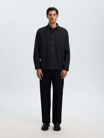 SELECTED Regular fit Риза 'SLHCARLO' в черно