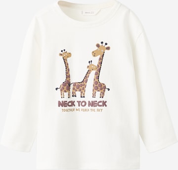 MANGO KIDS Paita 'Jirafam' värissä valkoinen: etupuoli