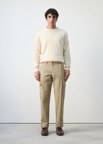 MANGO MAN Regular Cargo Pants in Beige