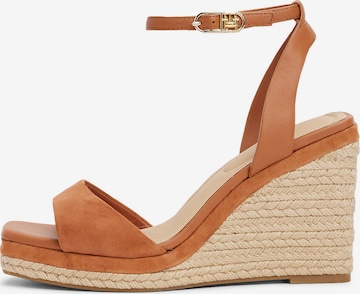 Sandales à lanières TOMMY HILFIGER en orange : devant