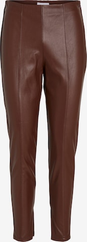 VILA Skinny Pants 'Dagmar' in Brown: front