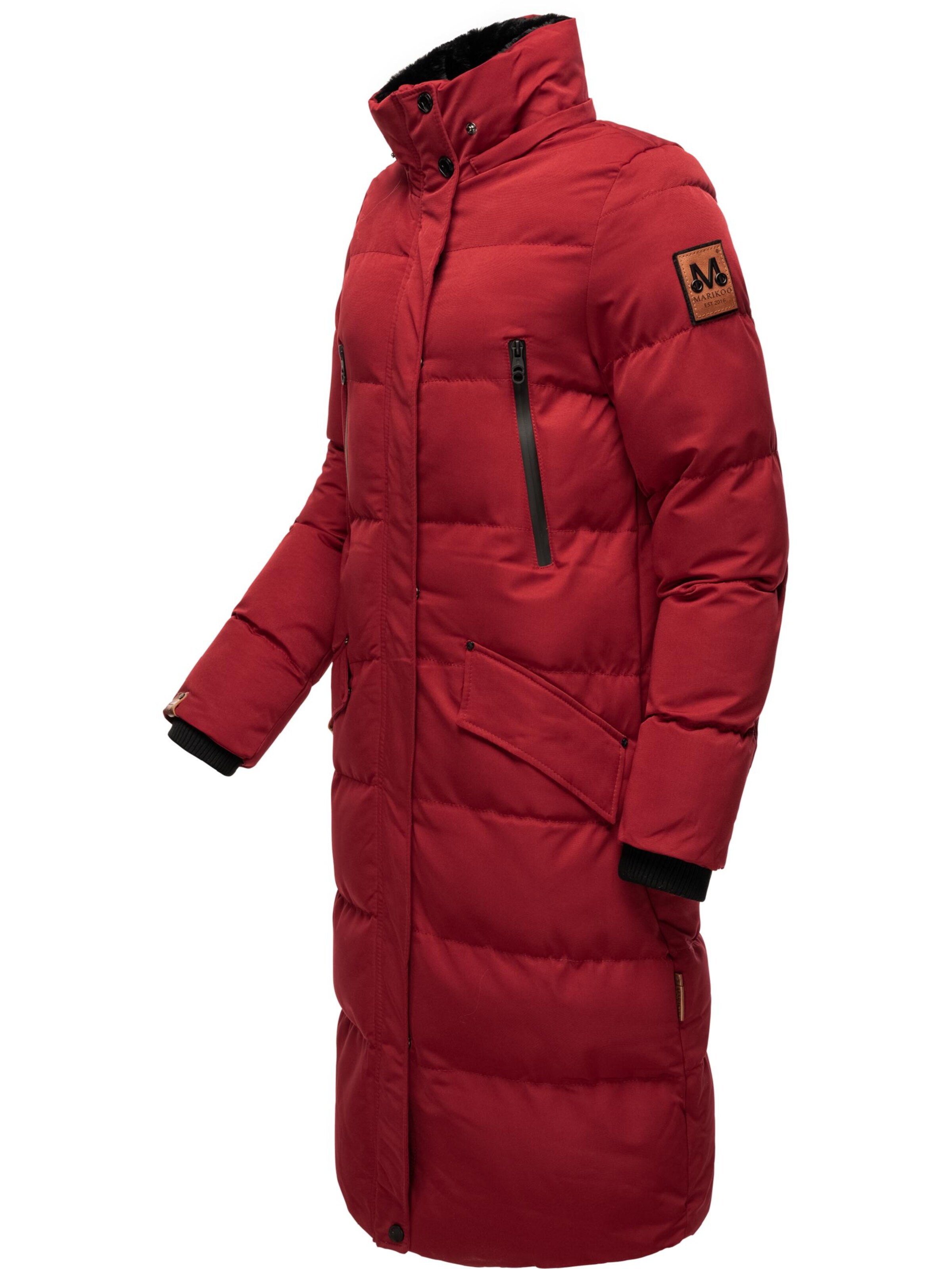 Cappotto invernale 'Schneesternchen' di MARIKOO in rosso