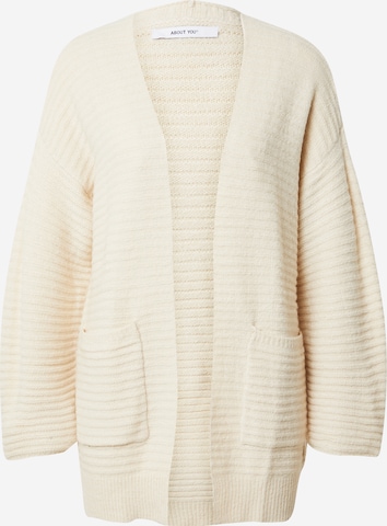 Cardigan 'Theodora' ABOUT YOU en beige : devant