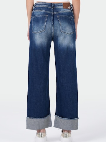 M.O.D MIRACLE OF DENIM - Pierna ancha Vaquero en azul