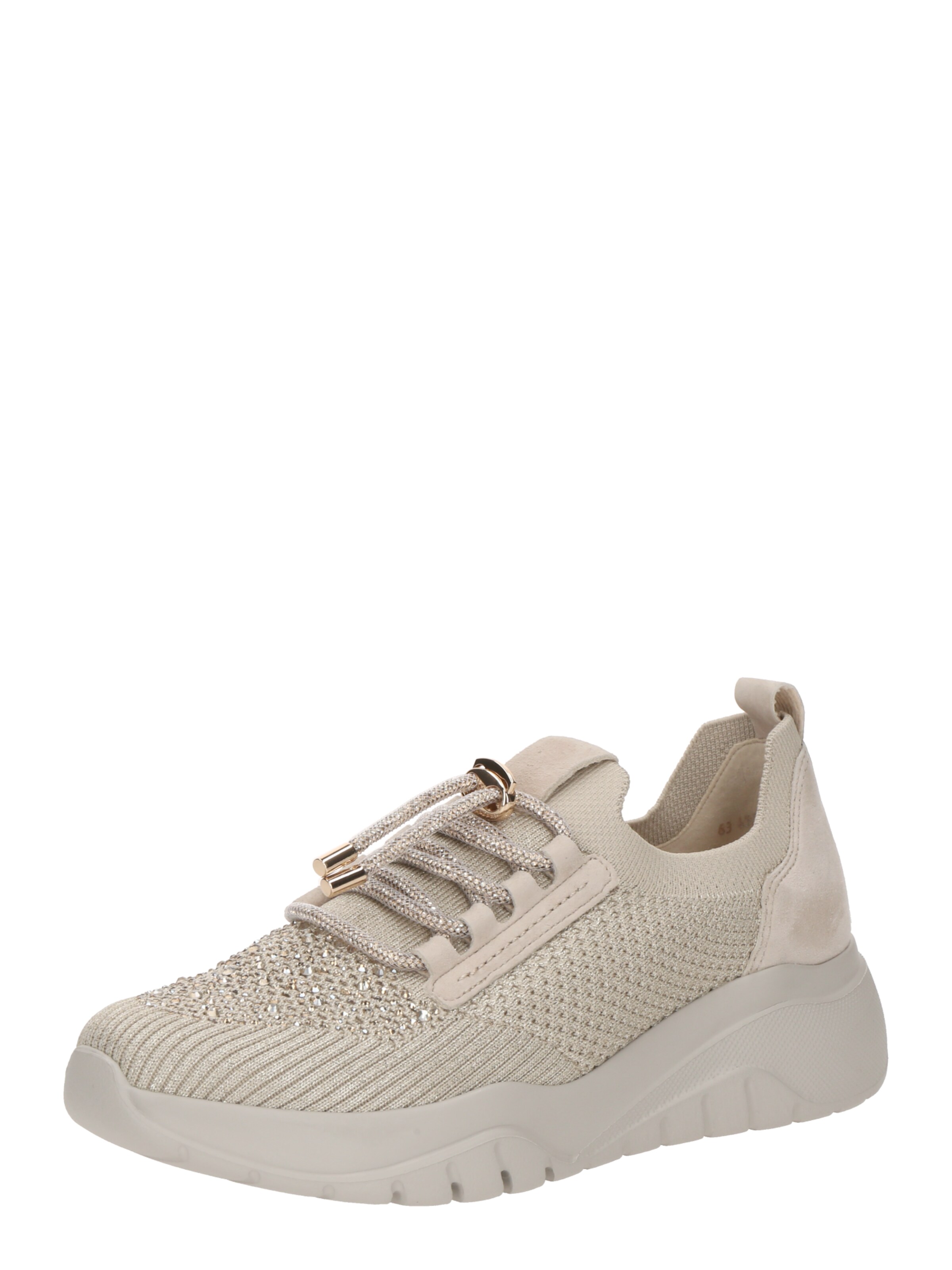 GABOR Platform trainers in Beige: front