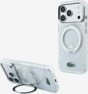 LACOSTE Θήκη κινητού τηλεφώνου 'Lacoste IML Glossy Finish with Ring Stand MagSafe for iPhone 18 Pro Max / 17 Pro Max' σε διαφανές: μπροστά