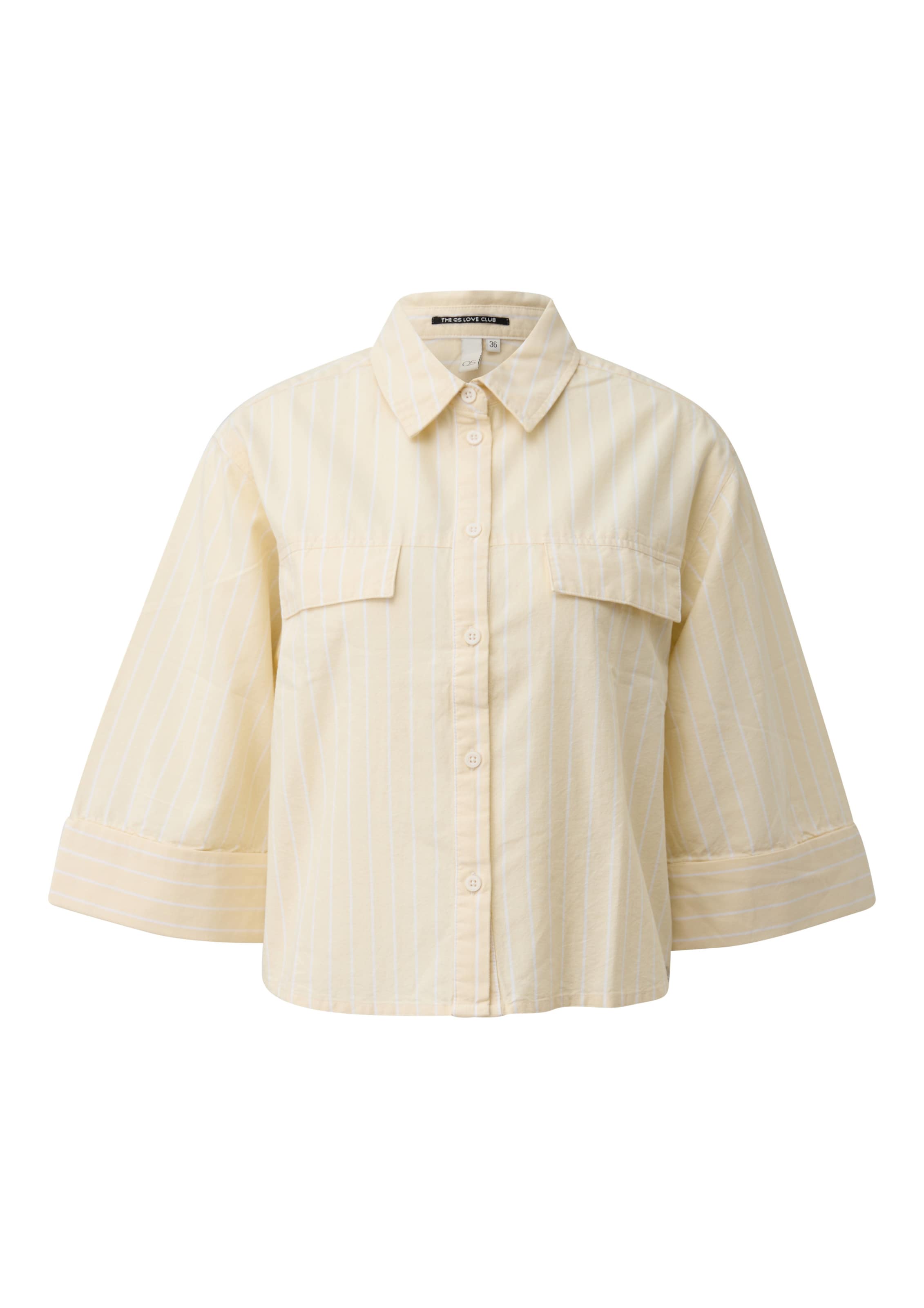 QS Blouse in Geel: voorkant