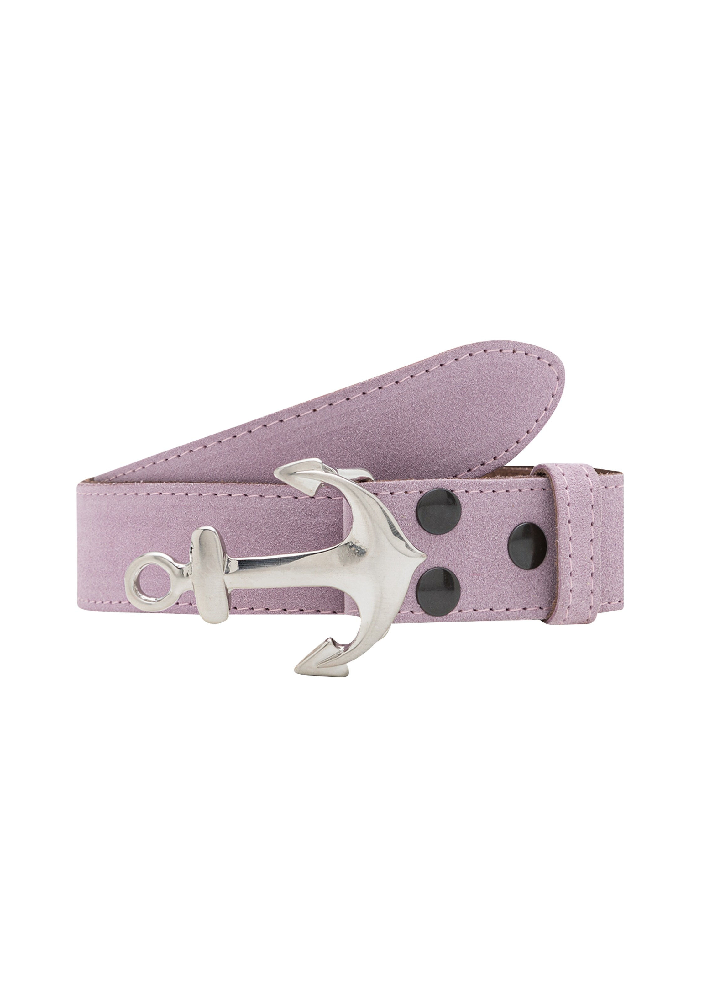RETTUNGSRING by showroom 019° Ledergürtel 'Alaska' in Lila: Vorderseite