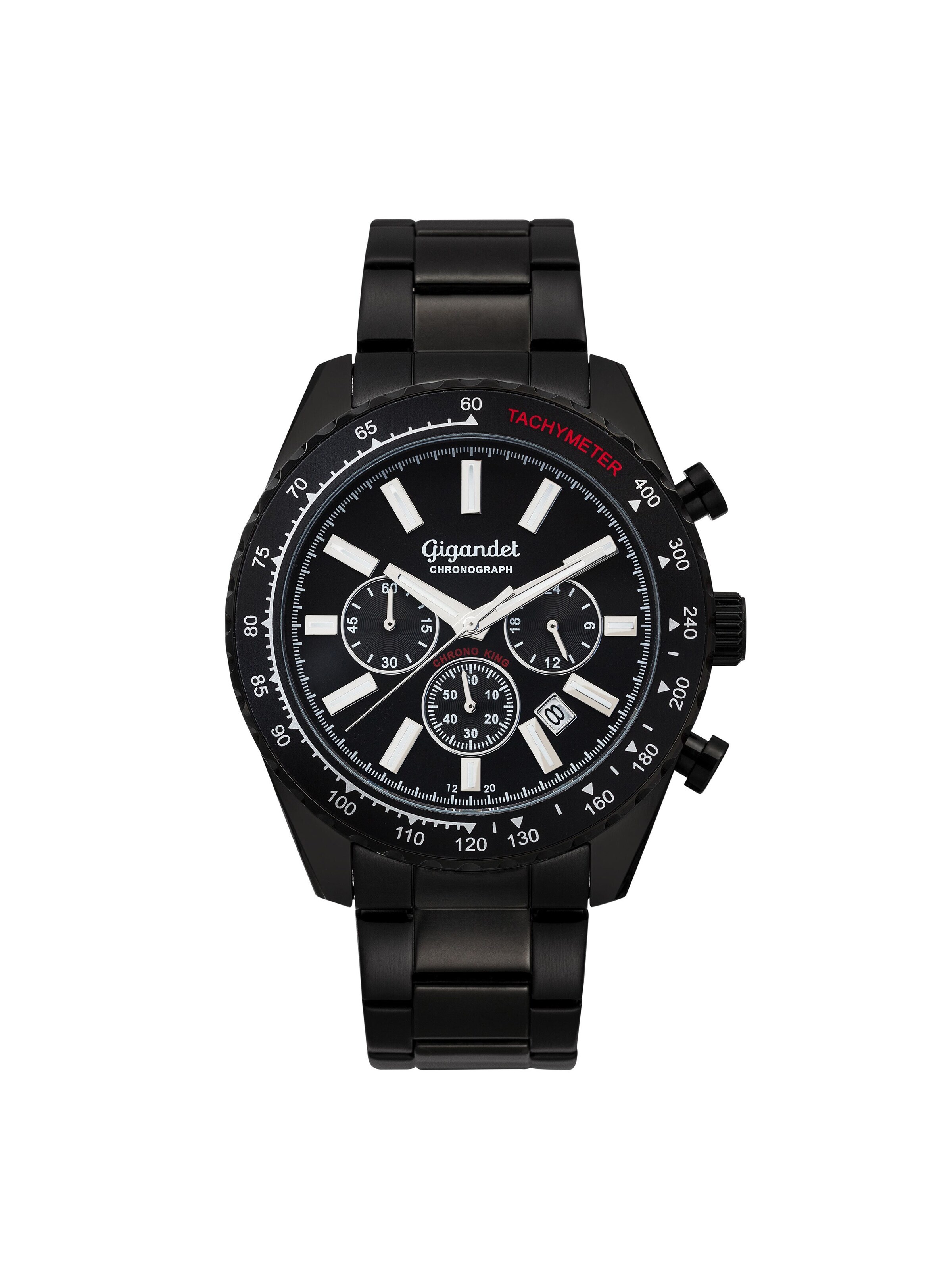 Gigandet Analoog horloge 'CHRONO KING' in Zwart: voorkant