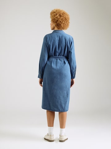 ONLY Carmakoma - Vestido camisero en azul