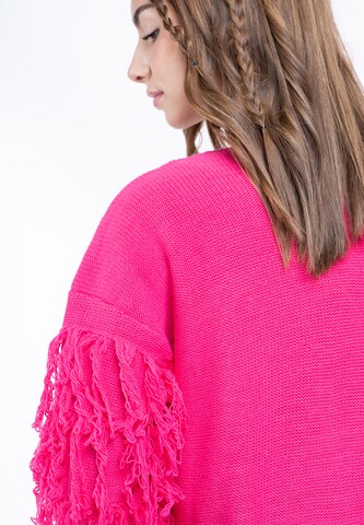 IZIA Gebreid vest in Roze