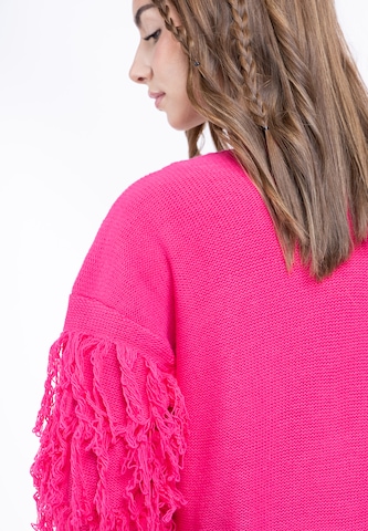 IZIA Knit Cardigan in Pink