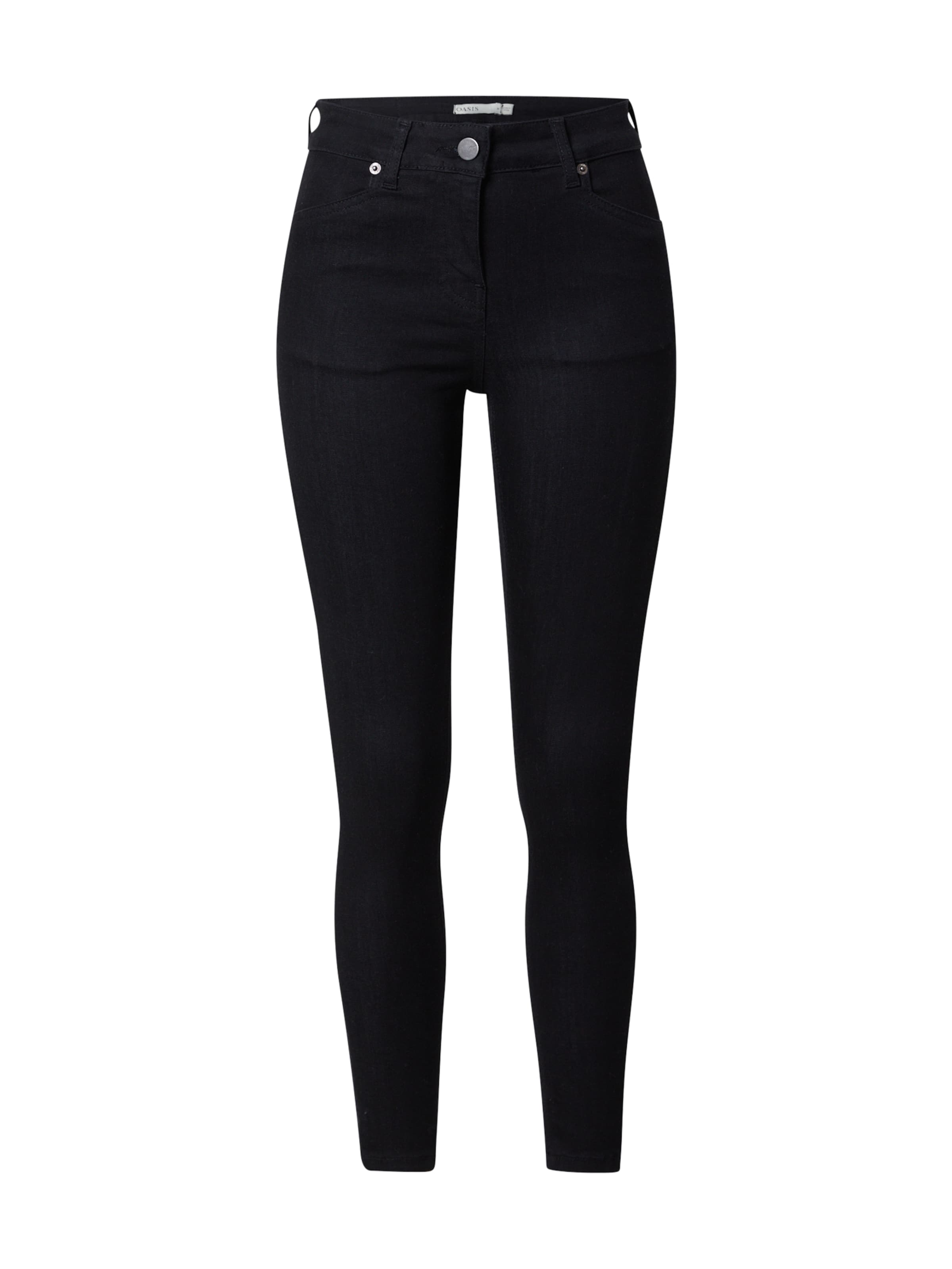 Oasis Skinny Jeans 'Jade' in Zwart: voorkant