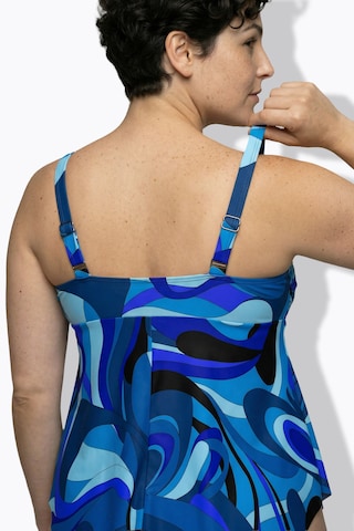 Ulla Popken Triangle Bra in Blue