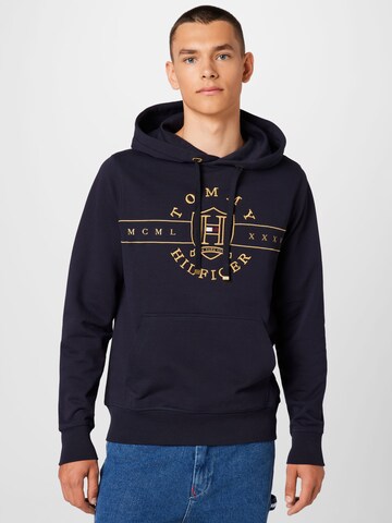 TOMMY HILFIGER - Sudadera con cremallera en azul: frente