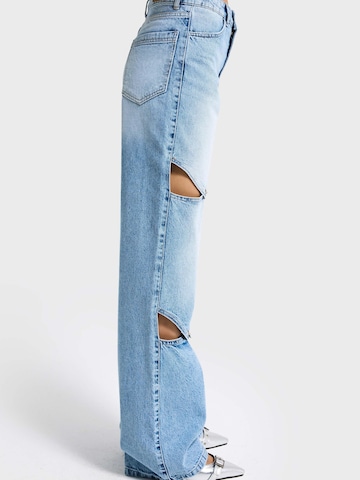 IT'S BASIC Loose fit Jeans 'LOOSE HIGH RISE JEANS (LENGHT 32)' in Blue