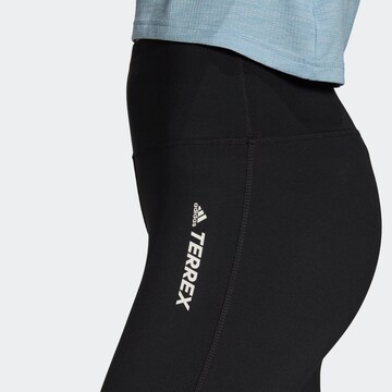 ADIDAS TERREX - Skinny Pantalón de montaña 'Multi' en negro