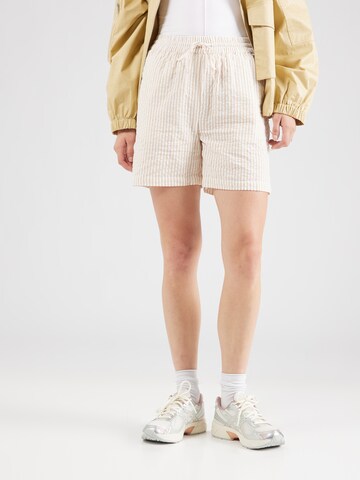 PIECES Loose fit Pants 'SALLY' in Beige: front