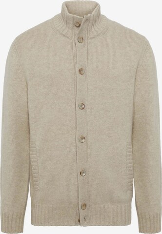 Boggi Milano Knit Cardigan in Beige: front